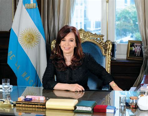 Argentina’s Vice President, Cristina Fernández de Kirchner, .